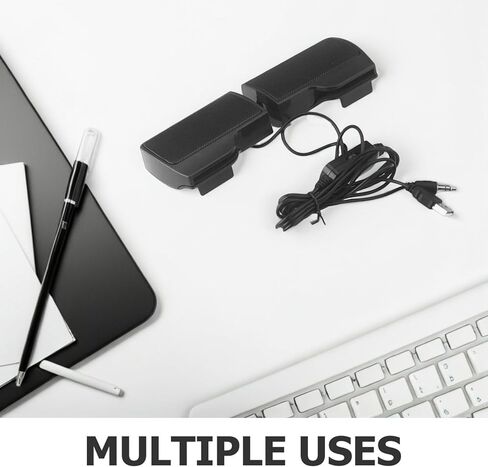 مكبر صوت للكمبيوتر بمشبك USB لأجهزة الكمبيوتر المحمول المكتبية، وصندوق مكبر صوت يعمل بمنفذ USB مع مشبك شاشة، وملحقات صوتية للمكتب والمنزل in Kuwait