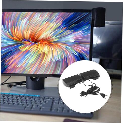 مكبر صوت للكمبيوتر بمشبك USB لأجهزة الكمبيوتر المحمول المكتبية، وصندوق مكبر صوت يعمل بمنفذ USB مع مشبك شاشة، وملحقات صوتية للمكتب والمنزل in Kuwait