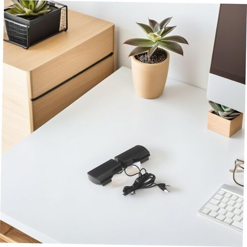 KALLORY USB Computer Speaker Clip-on for Laptop and Desktop, USB Powered Desktop Loudspeaker with Monitor Clamp, Multi-Purpose Voice Box for Home, Office, and Dormitory Use in Kuwait