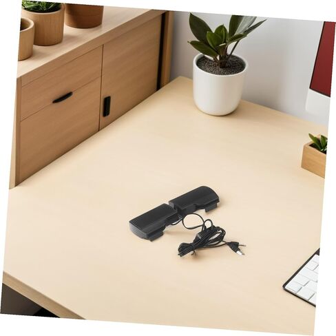 KALLORY USB Computer Speaker Clip-on for Laptop and Desktop, USB Powered Desktop Loudspeaker with Monitor Clamp, Multi-Purpose Voice Box for Home, Office, and Dormitory Use in Kuwait