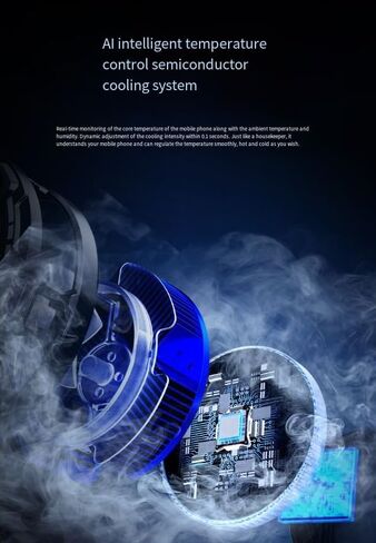 FS18 Magnetic AI Phone Cooler, Semiconductor Ice Cooling Fan for iPhone, iPad & Android in Kuwait