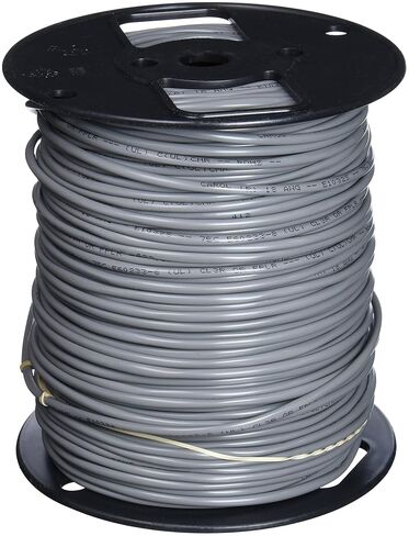 Multi-Conductor Sound, Alarm and Security Cable, Unshielded, Riser, 18 AWG, 2-Conductor Stranded, 500' Spool, Gray Premium-Grade PVC Jacket, UL Listed, RoHS Compliant, Suitable for Use in California in Kuwait