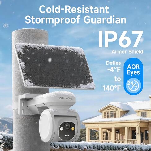 4G LTE Cellular Solar Security Camera Wireless Outdoor, No WiFi 2.5K Solar Powered Camera, Pan and Tilt, with SIM Card and 64GB SD Card, Color Night Vision, AI Motion Tracking, 2 Way Talk in Kuwait