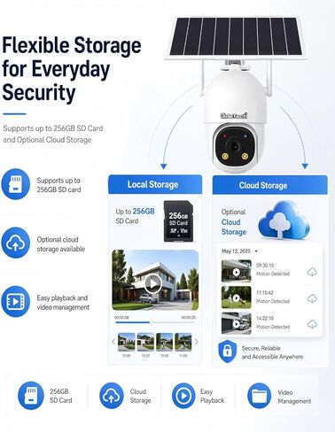 كاميرا JideTech 24/7 تسجيل 4G LTE للأمان الخلوي في الهواء الطلق، لا توجد شبكة WiFi تعمل دائمًا على الفيديو AOV PTZ، لوحة شمسية 8 وات وبطارية 13500 مللي أمبير في الساعة، تتبع تلقائي، رؤية ليلية ملونة، بطاقة SIM مدمجة in Kuwait
