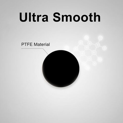 60 Dot Mouse Skates, High-Density PTFE for Glass & Cloth Mousepads, Rounded Polished Edges - Quiet, Smooth Glide, Compatible with GPW/GPW2 (60black) in Kuwait