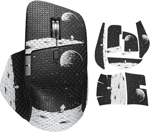 Mouse Grip Tape for Logitech MX Master 4 Wireless Mouse, Anti-Slip Sweat-Resistant Sticker, 0.8mm Ultra-Thin Pre-Cut Skin, Self-Adhesive Residue-Free Protective Wrap (Earth Pattern) in Kuwait