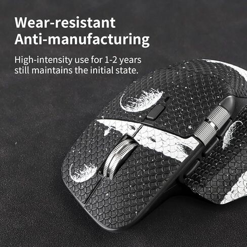 Mouse Grip Tape for Logitech MX Master 4 Wireless Mouse, Anti-Slip Sweat-Resistant Sticker, 0.8mm Ultra-Thin Pre-Cut Skin, Self-Adhesive Residue-Free Protective Wrap (Earth Pattern) in Kuwait