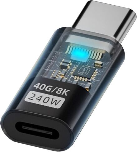 USB C to Adapter 40Gbps 8K @ 60Hz 240W Charging Female to Male for Laptops Phone Cable in Kuwait