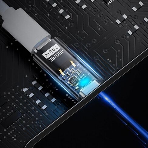 USB C to Adapter 40Gbps 8K @ 60Hz 240W Charging Female to Male for Laptops Phone Cable in Kuwait