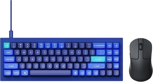 مجموعة Keychron M3 Mini Mouse وQ7 Keyboard Combo: ماوس ألعاب لاسلكي بدقة 26000 نقطة لكل بوصة + لوحة مفاتيح ميكانيكية RGB قابلة للتبديل السريع بنسبة 70%، قابلة للبرمجة لنظام التشغيل Mac/Windows/Linux in Kuwait