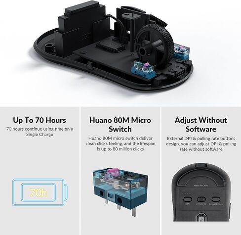 مجموعة Keychron M3 Mini Mouse وQ7 Keyboard Combo: ماوس ألعاب لاسلكي بدقة 26000 نقطة لكل بوصة + لوحة مفاتيح ميكانيكية RGB قابلة للتبديل السريع بنسبة 70%، قابلة للبرمجة لنظام التشغيل Mac/Windows/Linux in Kuwait