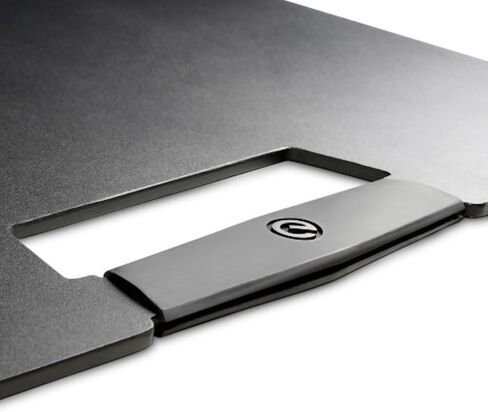 Gravity LS 431 C B - Lighting Stand and Speaker Stand with Compact, Square Steel Base and Off-Centre Mounting Option in Kuwait