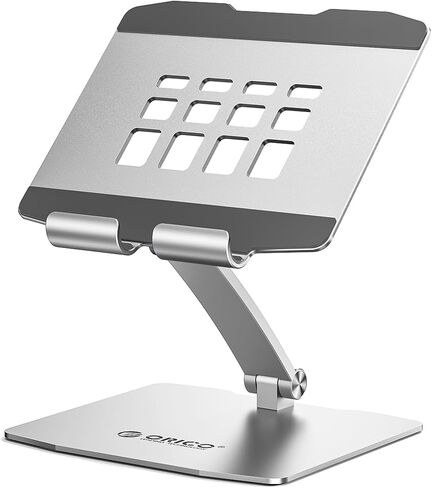 ORICO Tablet Holder Stand for iPad up to 12.9 Inch, Adjustable Tablet Holder for Desk, Aluminum Alloy, Compatible with iPad Pro/Air/Mini, Kindle, Galaxy Tab, Fire, iPhone 17, Switch - FB1, Gray in Kuwait