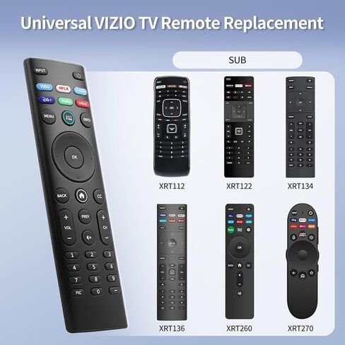 لاستبدال جهاز التحكم عن بعد للتلفزيون الذكي Vizio، متوافق مع XRT136 XRT140 XRT260 XRT270، يعمل مع أجهزة التلفاز الذكية من سلسلة D وE وM وP وV وPX، بدون وظيفة صوتية in Kuwait