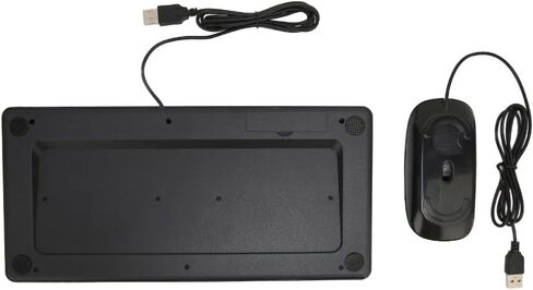 مجموعة لوحة المفاتيح والماوس 78 مفتاحًا و4 أزرار - تصميم مريح USB سلكي مع أغطية مفاتيح مستديرة للكمبيوتر المكتبي والاستخدام المنزلي in Kuwait