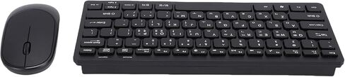 Yoidesu Wireless Korean Keyboard Mouse Combo 2.4GHz 78 Key Slim Lightweight Set with Silent Mouse and USB Receiver for PC Laptop Home Office Use, Mini Wireless Keyboard and in Kuwait
