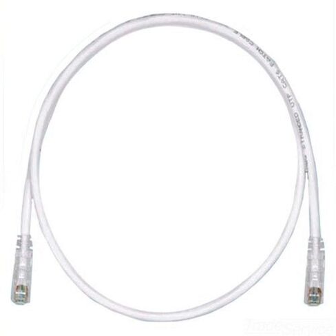 Panduit UTPSP10Y Category-6 8-Conductor Strain Relief Clear Boot Patch Cord, 10-Feet, Off White in Kuwait