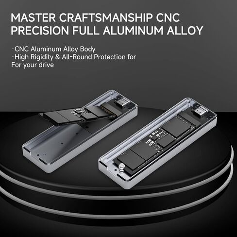 غطاء Thermalright HR-EB101 C مصنوع من الألومنيوم باللون الرمادي مع تبريد نشط، حاوية بروتوكول NVMe. USB 3.2 Gen 2، نقل عالي السرعة بسرعة 10 جيجابت في الثانية. مناسب لأجهزة الكمبيوتر والأجهزة اللوحية وما إلى ذلك. ناقل حركة ثابت. رمادي in Kuwait