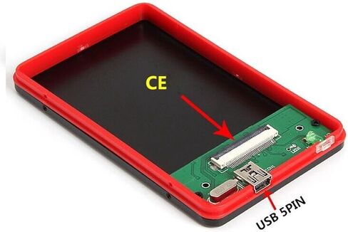 2 قطعة ZIF/CE إلى USB 1.8 بوصة في حاوية محول القرص الصلب الخارجي 40Pin HDD in Kuwait