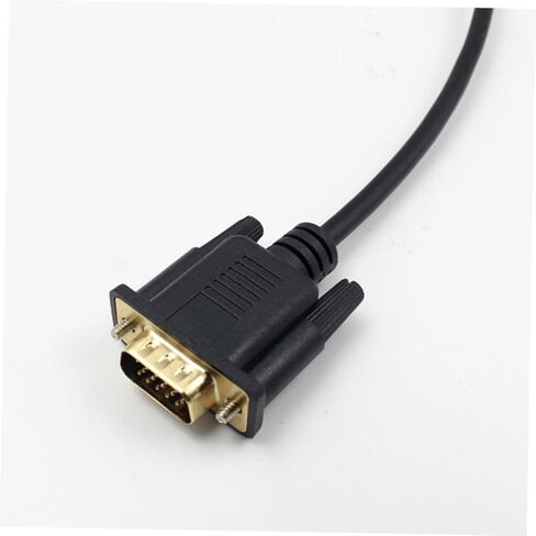 1.8M Displayport to Vga Cable High Definition Video Adapter for Monitor Projector Stable Performance Easy to Use Compatible with Desktop Computers More in Kuwait