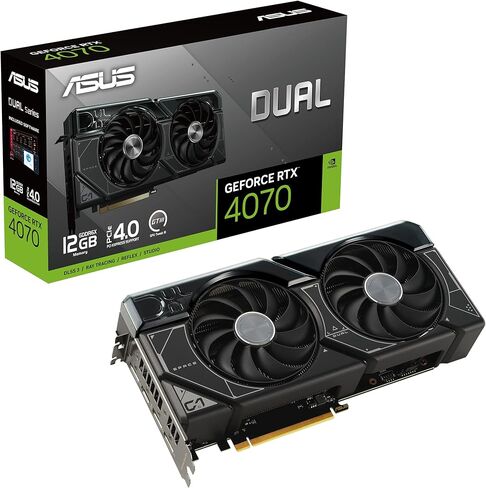 ASUS Dual GeForce® RTX 4070 12GB GDDR6X, IP5X, Auto-Extreme Technology, 144-Hour Validation Program, HDMI 2.1a, DP 1.4a (Renewed) in Kuwait