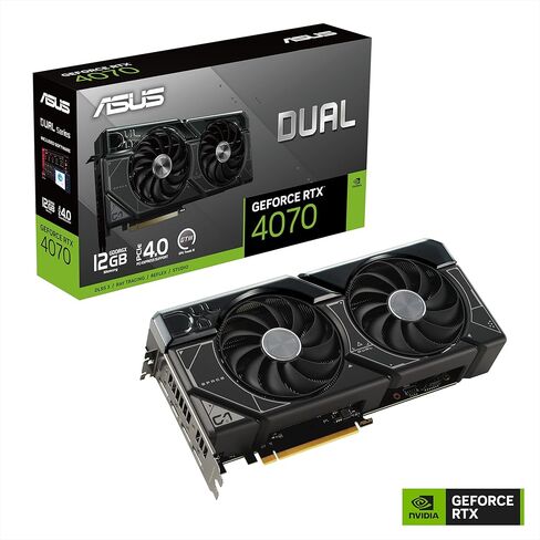 ASUS Dual GeForce® RTX 4070 12GB GDDR6X, IP5X, Auto-Extreme Technology, 144-Hour Validation Program, HDMI 2.1a, DP 1.4a (Renewed) in Kuwait