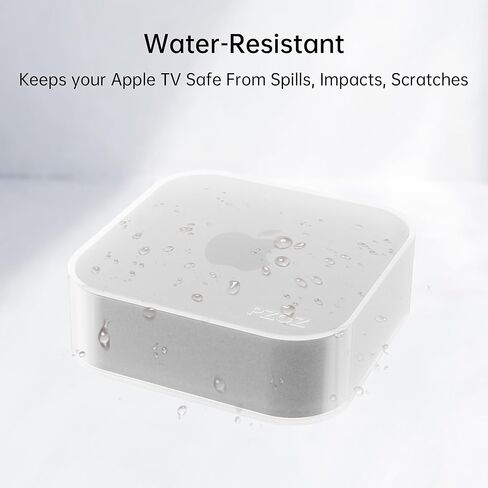 حافظة حماية PZOZ لجهاز Apple TV 4K 2022، غطاء واقي من السيليكون الناعم مضاد للخدش ومقاوم للماء والصدمات وغطاء مقاوم للغبار متوافق مع Apple TV 4K (الجيل الثالث) واي فاي + إيثرنت in Kuwait
