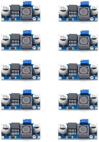 10 عبوات LM2596 DC-DC وحدة تحويل الطاقة، منظم جهد قابل للتعديل، مدخل 4.0-40 فولت إلى محول باك الإخراج 1.25-37 فولت مع شاشة عرض الفولتميتر LED in Kuwait