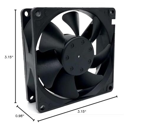 3110GL-B4W-B54 12VDC 0.30A 80X80X25MM مروحة تبريد بسلكين 8025 مم in Kuwait