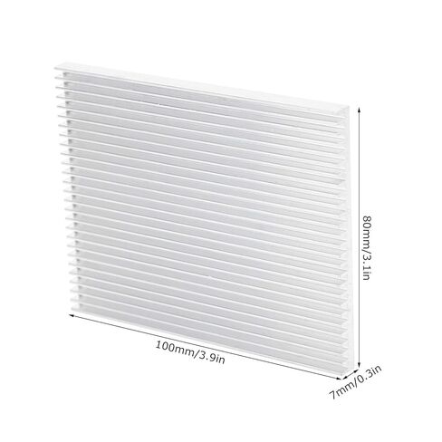 5 Pieces Aluminum Heat Sink, Computer Heatsinks 7mm Ultra Thin CPU Cooling Heat Dissipating Parts, with Slotted Fine Teeth for Router IC Power Supply PCB 5 Pieces Aluminum in Kuwait