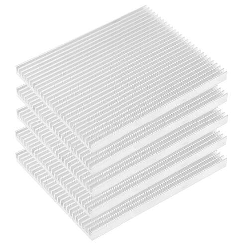 5 Pieces Aluminum Heat Sink, Computer Heatsinks 7mm Ultra Thin CPU Cooling Heat Dissipating Parts, with Slotted Fine Teeth for Router IC Power Supply PCB 5 Pieces Aluminum in Kuwait