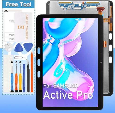 استبدال الشاشة لجهاز Samsung Galaxy Tab Active Pro SM-T540 SM-T547 10.1 بوصة شاشة LCD تعمل باللمس مجموعة رقمية مع أدوات إصلاح in Kuwait