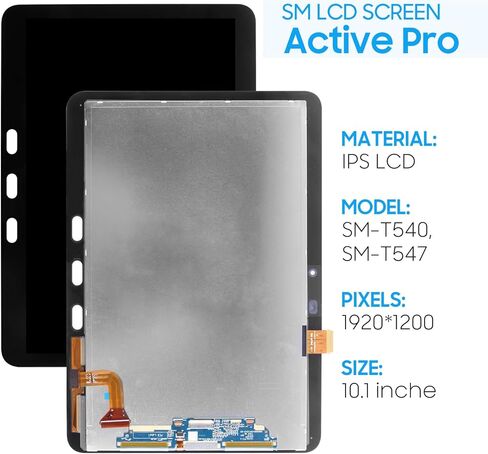 استبدال الشاشة لجهاز Samsung Galaxy Tab Active Pro SM-T540 SM-T547 10.1 بوصة شاشة LCD تعمل باللمس مجموعة رقمية مع أدوات إصلاح in Kuwait
