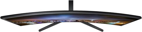 شاشة سامسونج CF39 الاحترافية مقاس 27 بوصة بدقة 1080 بيكسل منحنية IPS LCD، حزمة من قطعتين مع تقنية FreeSync وHDMI وVGA (C27F390FHN) in Kuwait