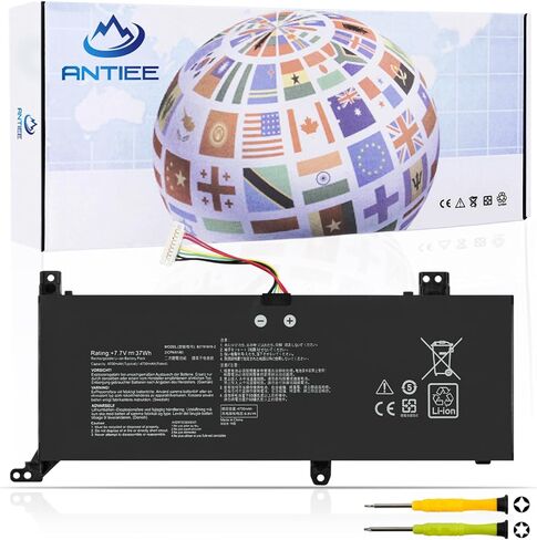 بطارية الكمبيوتر المحمول ANTIEE B21N1818-2 C21N1818-2 لأجهزة Asus VivoBook 14 F412DA F412DK F412FJ F412FA F412FL F412UA A412FA A412DA A412FL A412FJ A412UA X412DA X412FA X412FJ X412FL X412UA X412UB X412UF R424DA in Kuwait