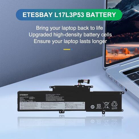 L17L3P53 Laptop Battery Replacement for Lenovo ThinkPad L380 Yoga L390 Series Notebook L17M3P55 L17C3P53 01AV481 01AV482 01AV483 SB10K97626 SB10K97627 TP00091A 11.1V 4.05Ah/45wh in Kuwait