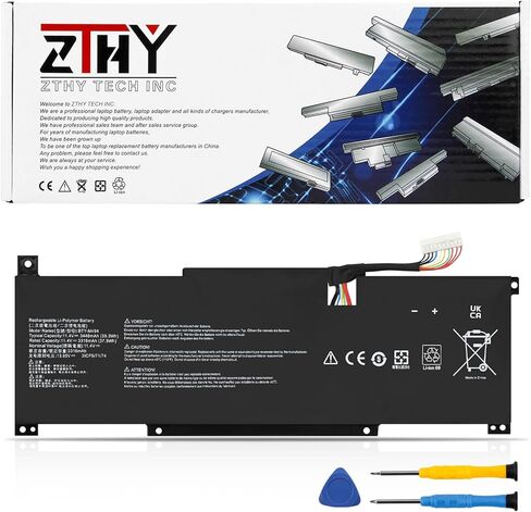 ZTHY BTY-M494 Laptop Battery Replacement for MSI Modern 14 C7M C11M C12M C12MO C13M, Modern 15 B12M B12HW B13M H C13M Series C7M-074UK C7M-044XES C7M-055XES C7M-096NEU C7M-217FR C7M-245IT 11.4V 39.3Wh in Kuwait