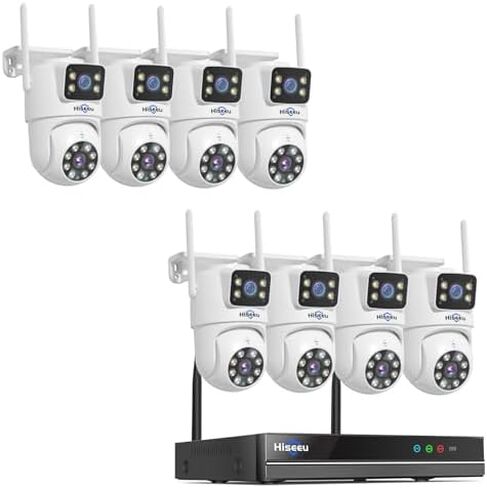 Hiseeu Dual Lens Security Camera(8PCS) in Kuwait