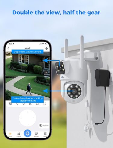 Hiseeu Dual Lens Security Camera(8PCS) in Kuwait
