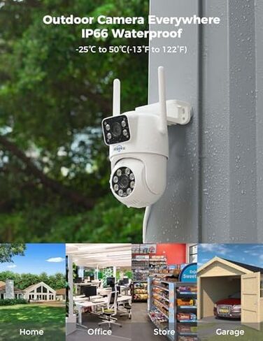 Hiseeu Dual Lens Security Camera(8PCS) in Kuwait