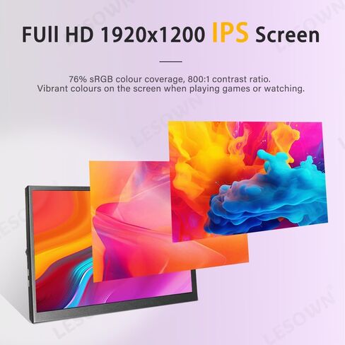 شاشة USB C 8.9 بوصة محمولة HDMI 1920x1200 IPS شاشة لمس VESA غلاف معدني خارجي صغير واسع شاشة صغيرة موسع لأجهزة الكمبيوتر المحمول التي تعمل بنظام Windows in Kuwait