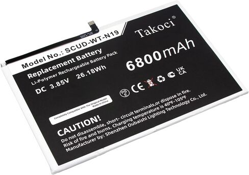 بطارية بديلة لجهاز Galaxy Tab A7 10.4 2020، SM-T500، SM-T505، تناسب الجزء رقم SCUD-WT-N19، 3.85V 6800mAh / 26.18Wh in Kuwait