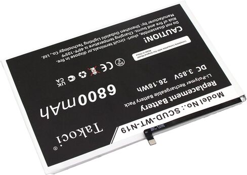 بطارية بديلة لجهاز Galaxy Tab A7 10.4 2020، SM-T500، SM-T505، تناسب الجزء رقم SCUD-WT-N19، 3.85V 6800mAh / 26.18Wh in Kuwait