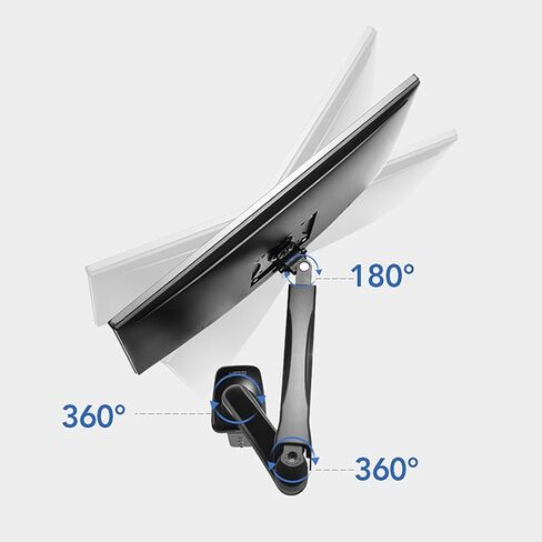 Dual Screen Monitor Monitor Mounting Gas Monitor Monitor Mounting 17"-32" Monitor Mount Monitor Mount with VESA 75/100mm Mounting Bracket in Kuwait