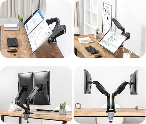 Dual Screen Monitor Monitor Mounting Gas Monitor Monitor Mounting 17"-32" Monitor Mount Monitor Mount with VESA 75/100mm Mounting Bracket in Kuwait