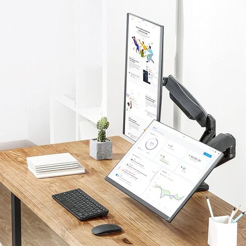 Dual Screen Monitor Monitor Mounting Gas Monitor Monitor Mounting 17"-32" Monitor Mount Monitor Mount with VESA 75/100mm Mounting Bracket in Kuwait