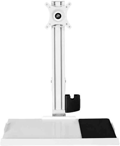 Monitor Arm Wall-Mounted Dual Section Arm Single Screen with Regular Tray Monitor Stand for 15-27 Inch Screen Monitor Mount Arm in Kuwait