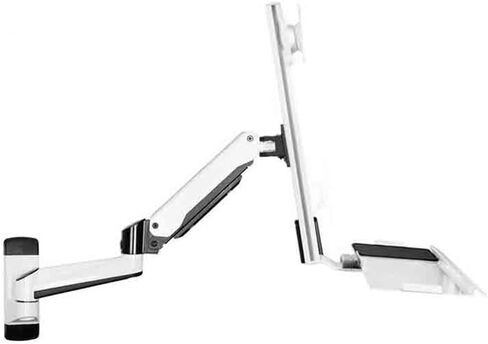 Monitor Mount Wall Mounted Double Arm Single Screen with Normal Tablet Monitor Stand for 15-27 Inch Screens Monitor Desk Mount in Kuwait