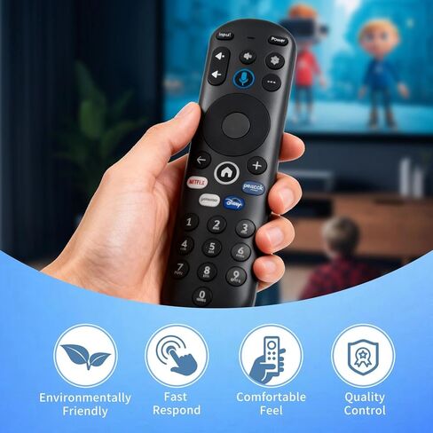Voice Replacement Remote Control for Pioneer Xumo TV E550AE86C, E500AE98C, E300AE24C – Smart TV Remote with Voice Function, Easy Setup, No Batteries Included in Kuwait