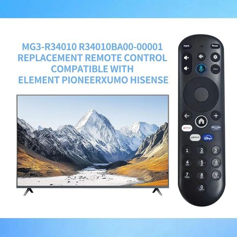 Voice Replacement Remote Control for Pioneer Xumo TV E550AE86C, E500AE98C, E300AE24C – Smart TV Remote with Voice Function, Easy Setup, No Batteries Included in Kuwait